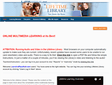Tablet Screenshot of lifetimelearning.com